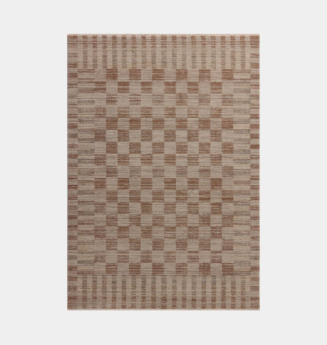 Cali CIL-06 Brick / Natural Area Rug | Shoppe Amber Interiors