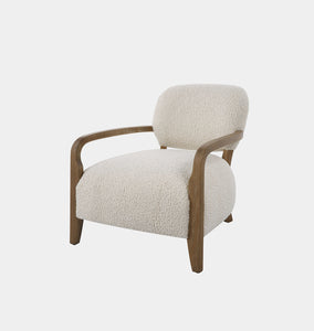 Dell Natural Shearling Lounge Chair