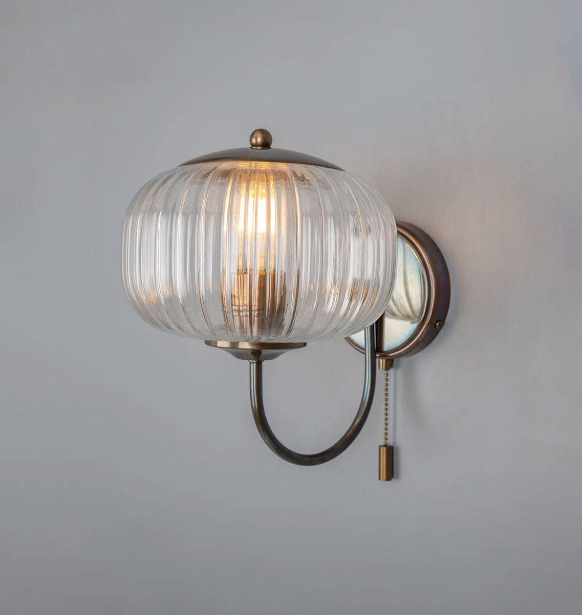 Nehir Sconce Antique Brass Shoppe Amber Interiors