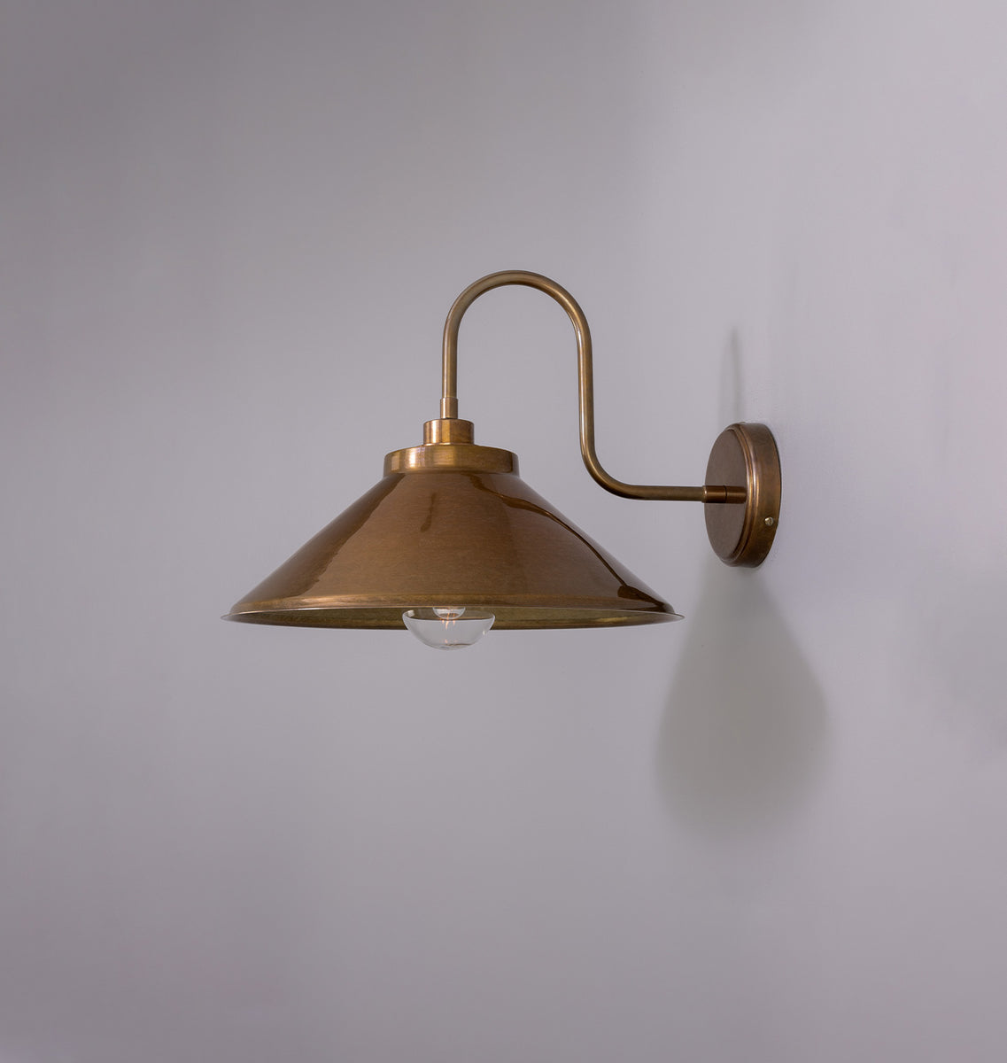 Vintage 'revo Tipton' Swan Neck Lamp Post