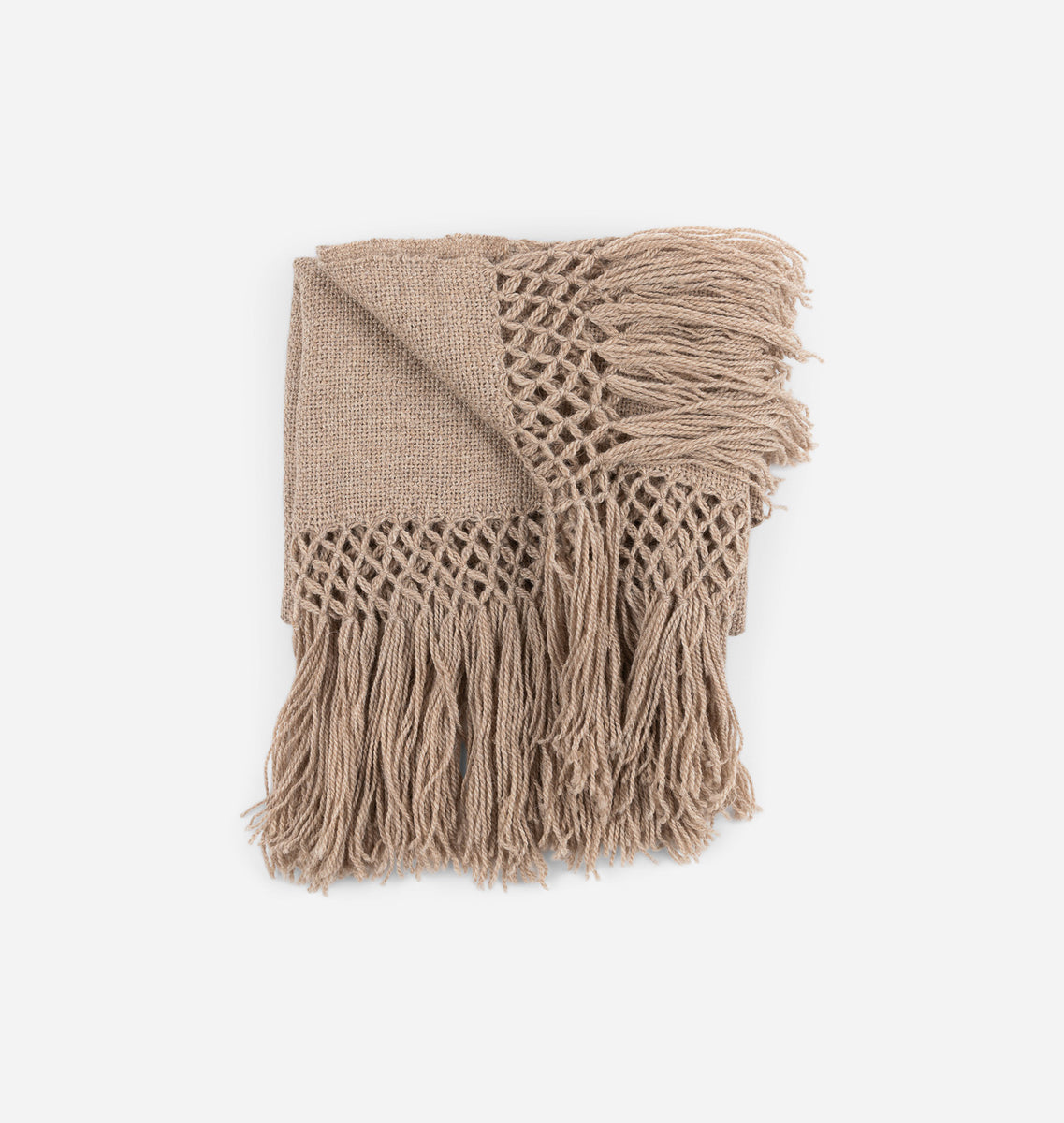 Tan outlet throw blanket