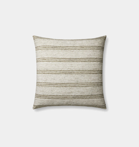 Zephyr Pillow 22'' x 22'' Ivory / Olive