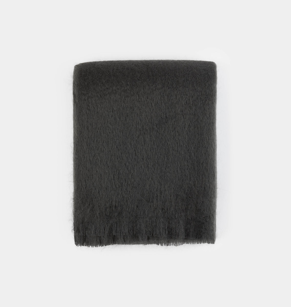 Black outlet mohair throw