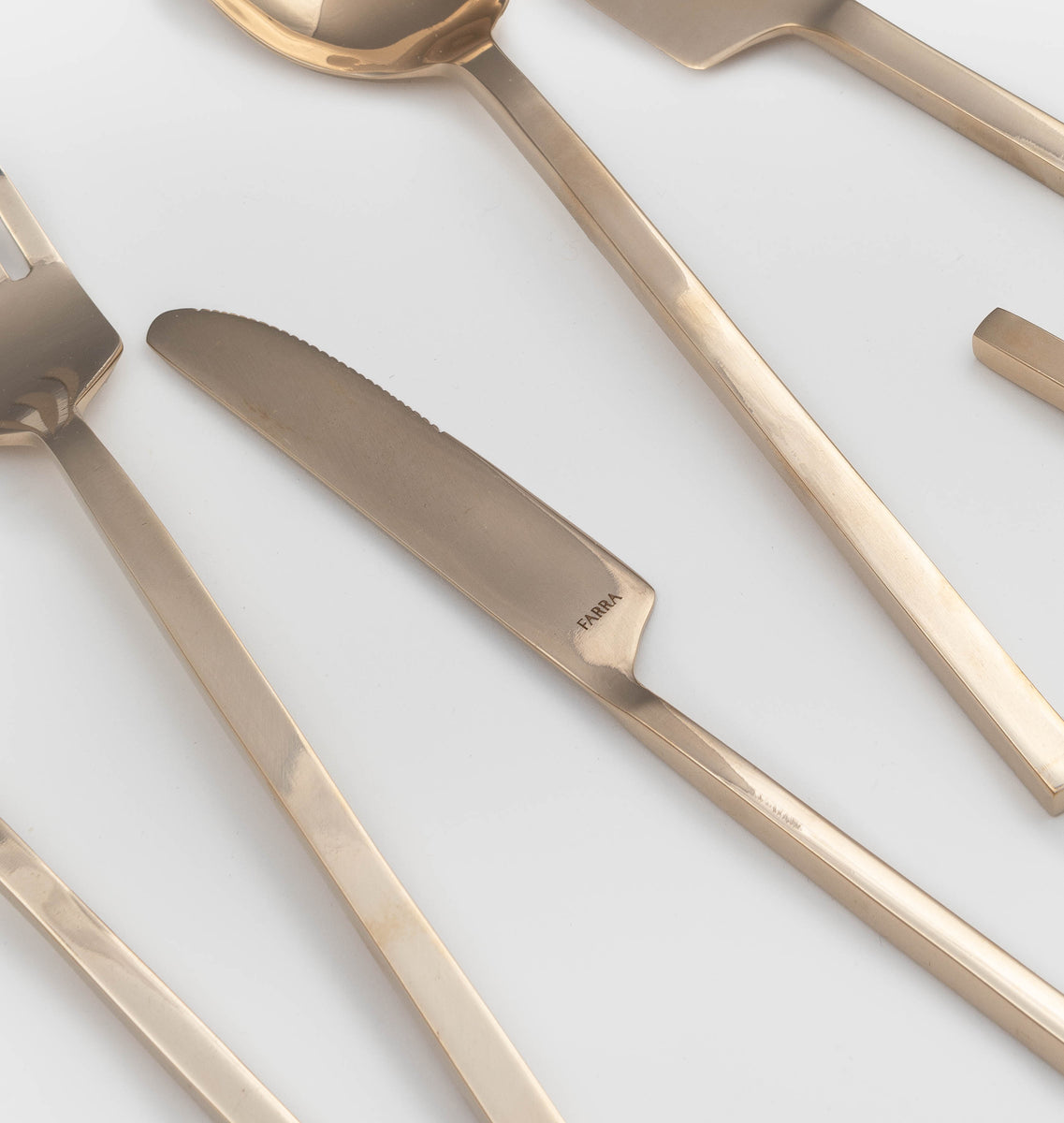 Hand Cast Bronze Flatware Set