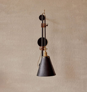 Grace Articulating Wall Sconce Black Hardwired
