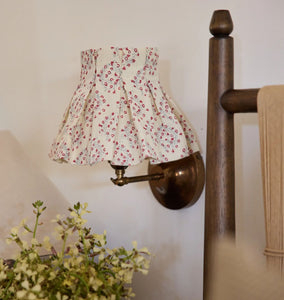 Floral Posy Linen Sconce Lamp Shade