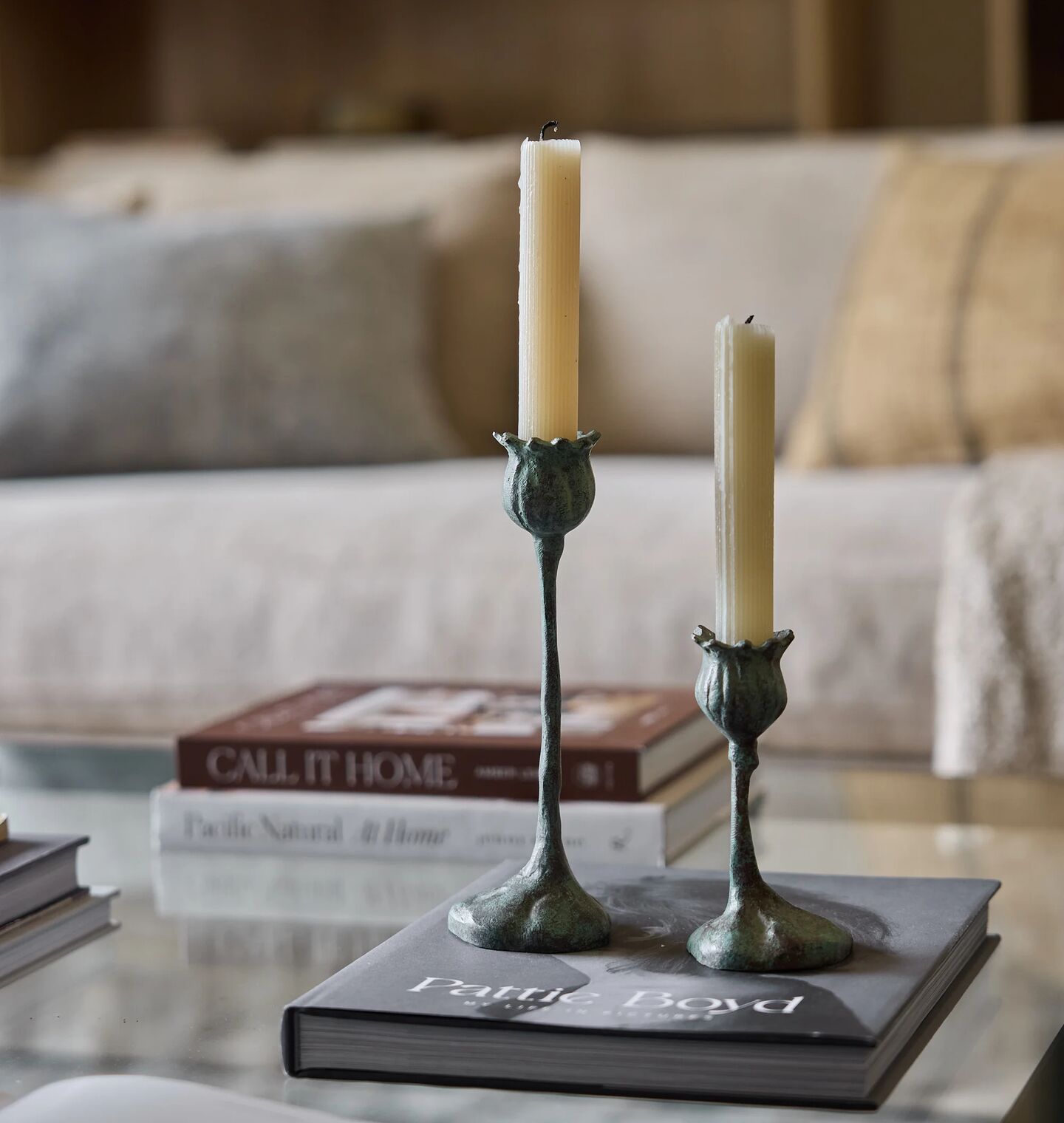 Shoppe Amber Interiors Peri Taper Candle Holder - Thumbnail 2