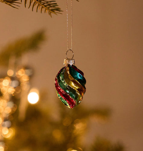 Heirloom Swirled Glass Ornament