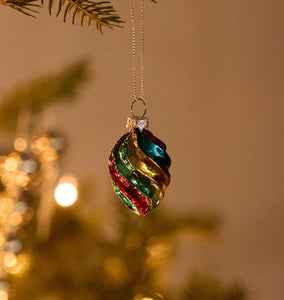 Heirloom Swirled Glass Ornament