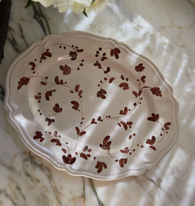 Floral Oval Platter