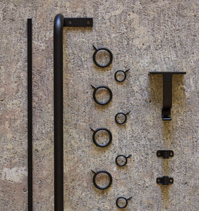Matte Bronze Curtain Rod Finish Sample