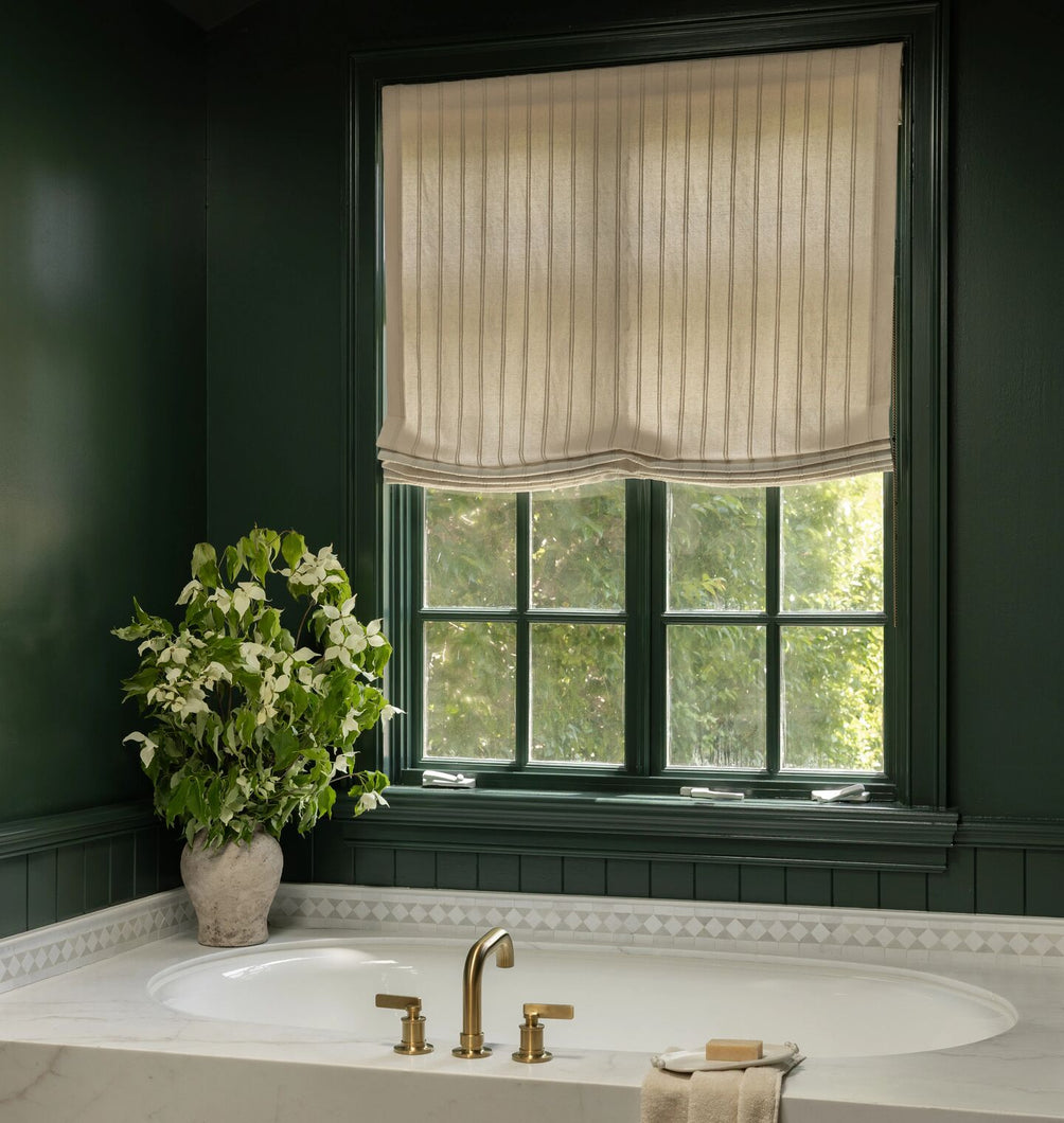 Relaxed Roman Shade Grace Stripe