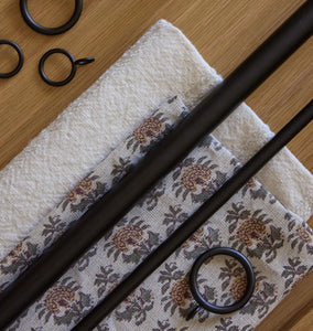 Matte Bronze Curtain Rod Finish Sample