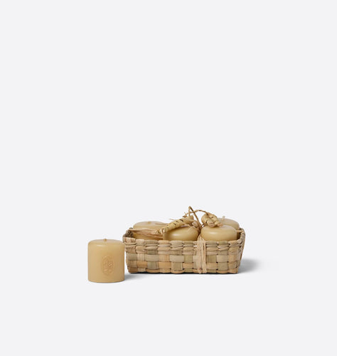Short Pillar Candle Gift Basket