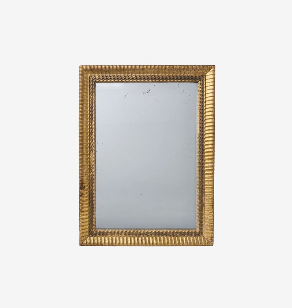 Vintage Rippled Frame Mirror