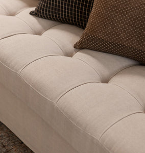 Keena Slipcover Sofa 108" Broadway Dune
