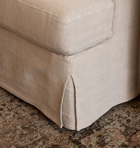 Keena Slipcover Sofa 108" Broadway Dune