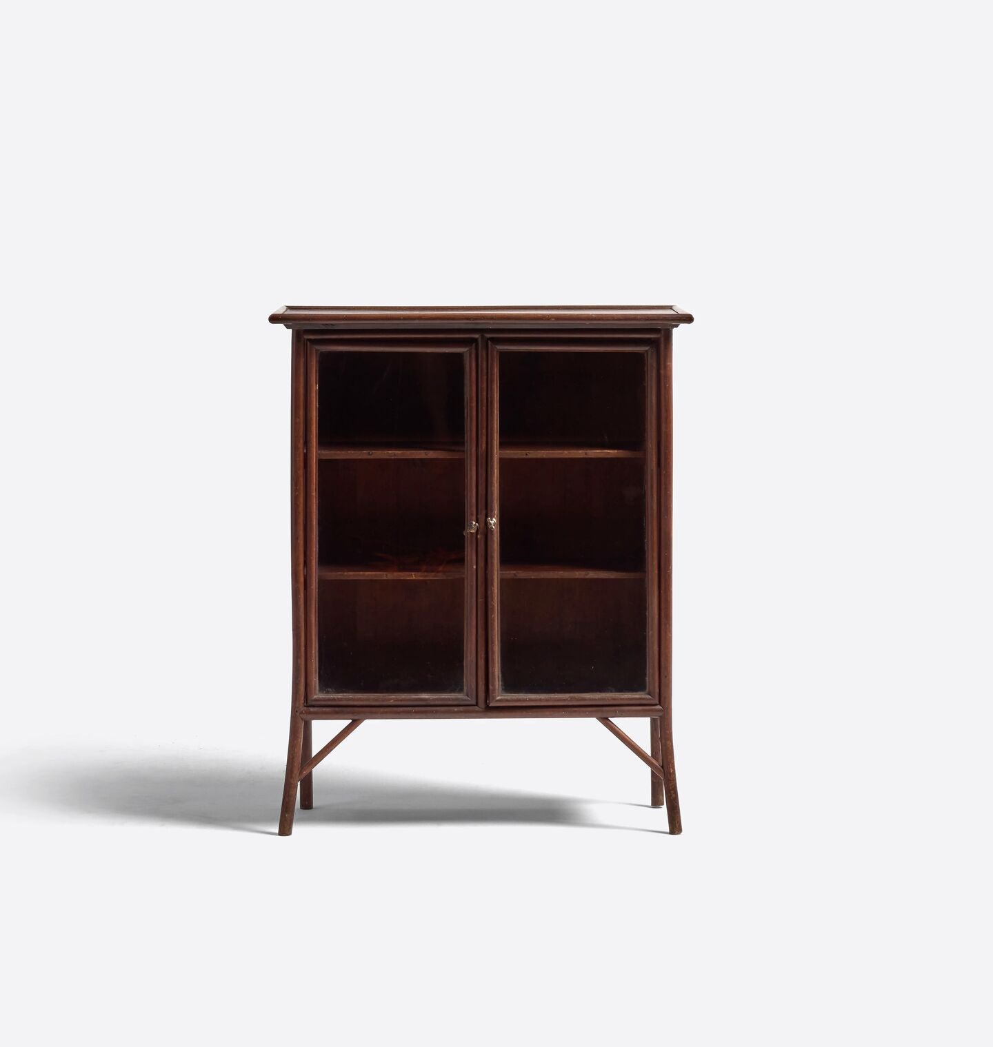 Vintage English Bamboo Cabinet