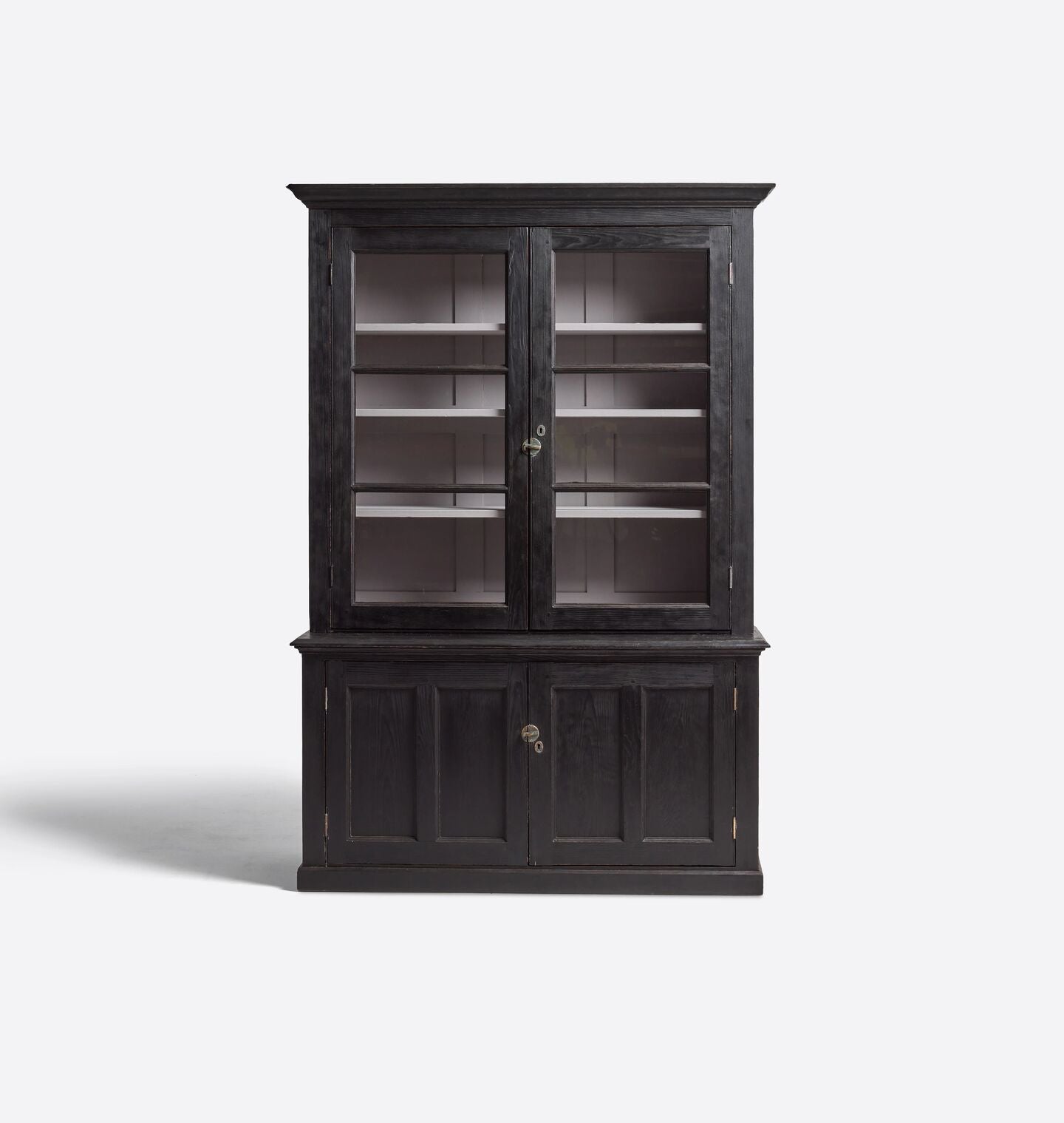 Vintage 19th Century English Pine Glazed Cabinet