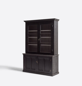 Vintage 19th Century English Pine Glazed Cabinet