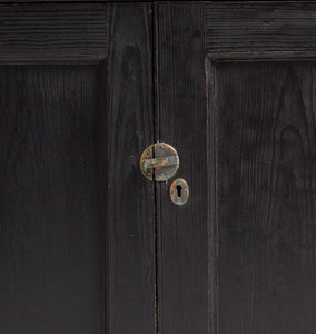Vintage 19th Century English Pine Glazed Cabinet
