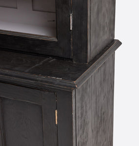 Vintage 19th Century English Pine Glazed Cabinet