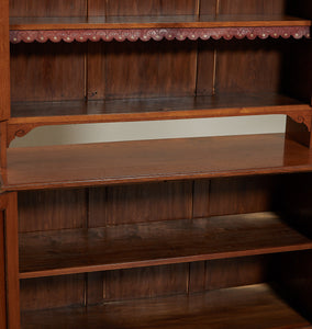 Vintage 19th Century English Oak Glazed Cabinet