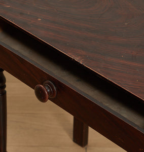 Vintage 19th Century English Rosewood Pine Side Table S/2