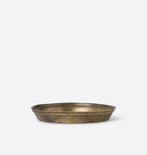 Vintage Brass High Sided Tray