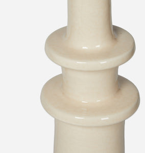 Ivory Candlestick Lamp Base