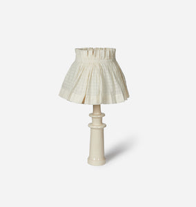 Ivory Candlestick Lamp Base