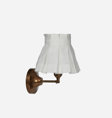 White Linen Sconce Lamp Shade