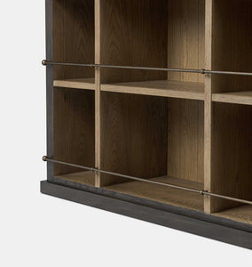 Alistair Bookcase Smoked Black