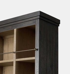 Alistair Bookcase Smoked Black