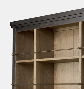 Alistair Bookcase Smoked Black