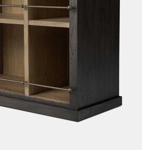 Alistair Bookcase Smoked Black