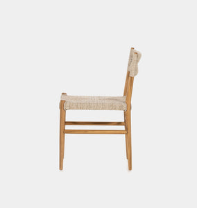 Ash Outdoor Dining Chair Vintage White