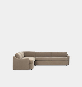 Aurelia 3 Piece Sectional Sofa 124" Broadway Canvas