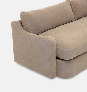 Aurelia 3 Piece Sectional Sofa 124" Broadway Canvas