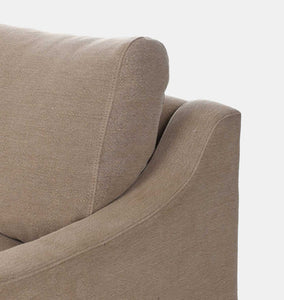 Aurelia 3 Piece Sectional Sofa 124" Broadway Canvas