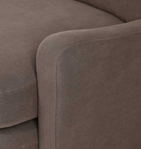 Aurelia 3 Piece Sectional Sofa 124" Broadway Coffee