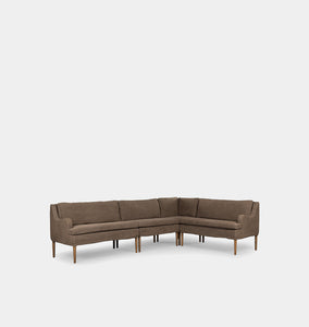 Aurelia Corner Dining Banquette 132" Broadway Coffee