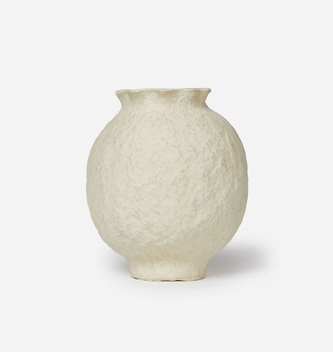 Bulbous Paper Mache Vase