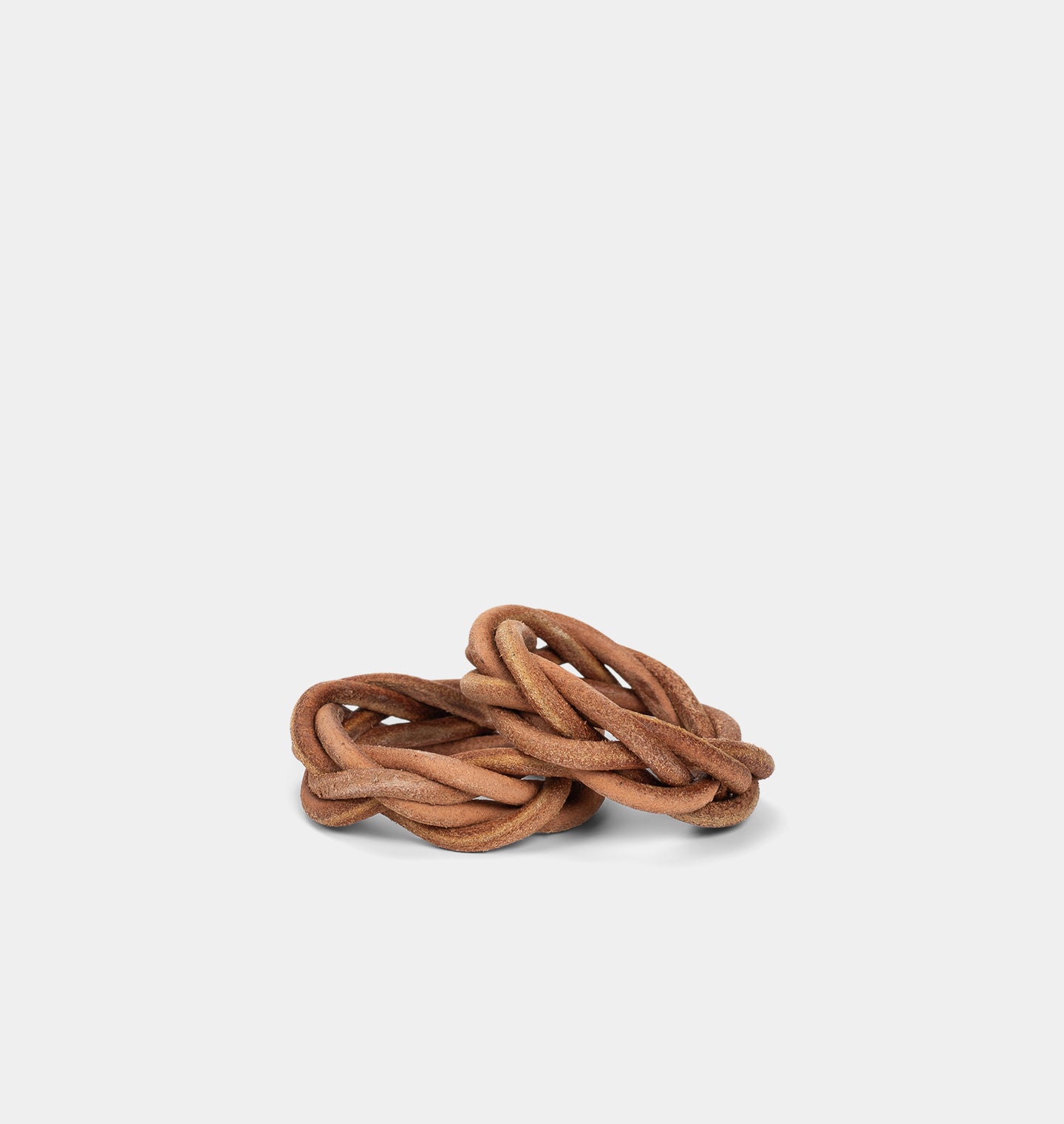 Knotted Leather Napkin S/2