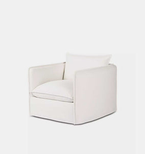 Basel Outdoor Swivel Chair Linen