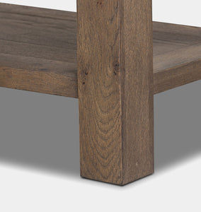 Bayla Console Table Brown Oak
