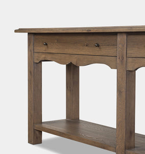 Bayla Console Table Brown Oak