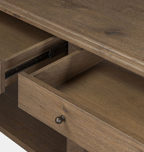 Bayla Console Table Brown Oak