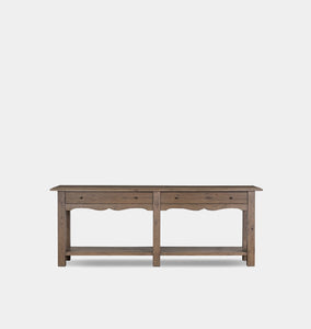 Bayla Console Table Brown Oak
