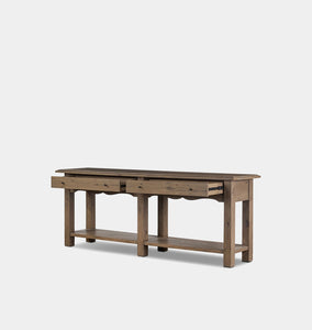 Bayla Console Table Brown Oak